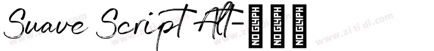 Suave Script Alt字体转换